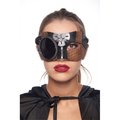 Kayso Silver Steampunk Mask with Black See through Monocle SPM009SL